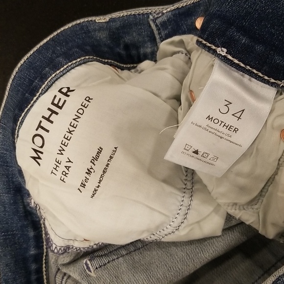 💕MOTHER💕 The Weekender Fray ~ I Wet My Plants 34 NWOT - Picture 15 of 16